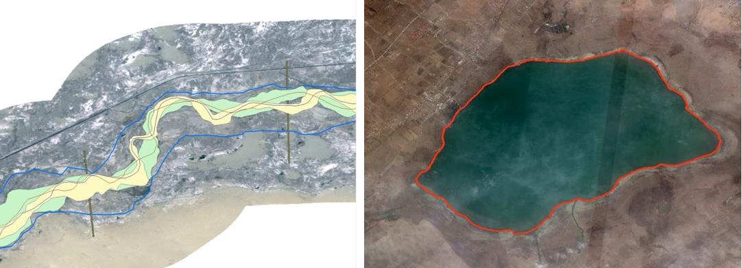 河流、湖泊岸线变化遥感监测