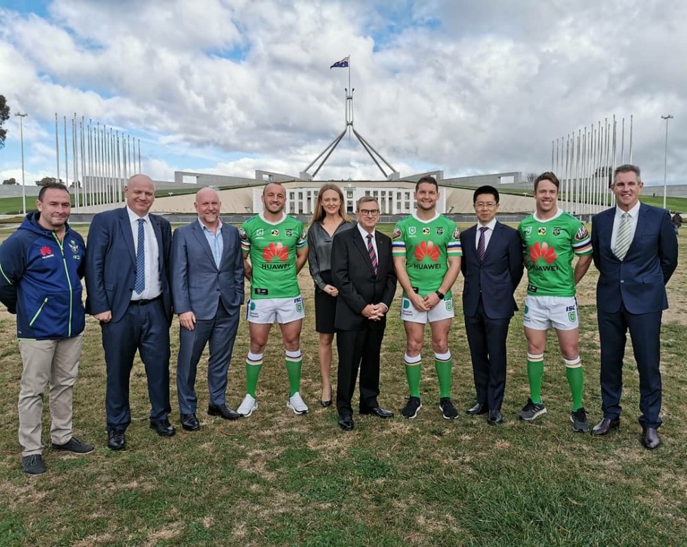 Huawei Re Signs as Major Sponsor for Canberra Raiders Partnership Till 2021 1