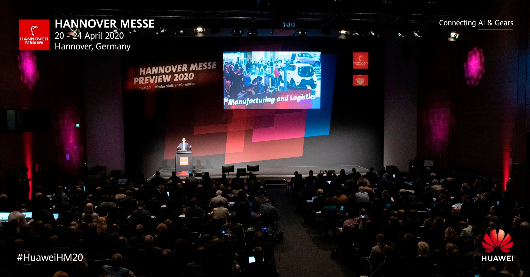 Huawei Preview der  Hannover Messe 2020