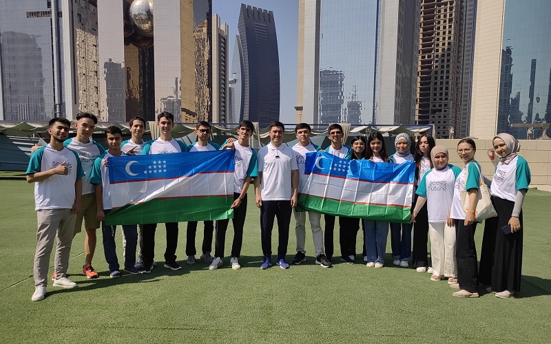 huawei-seeds-for-the-future-2023-uzbekistan-students-in-qatar