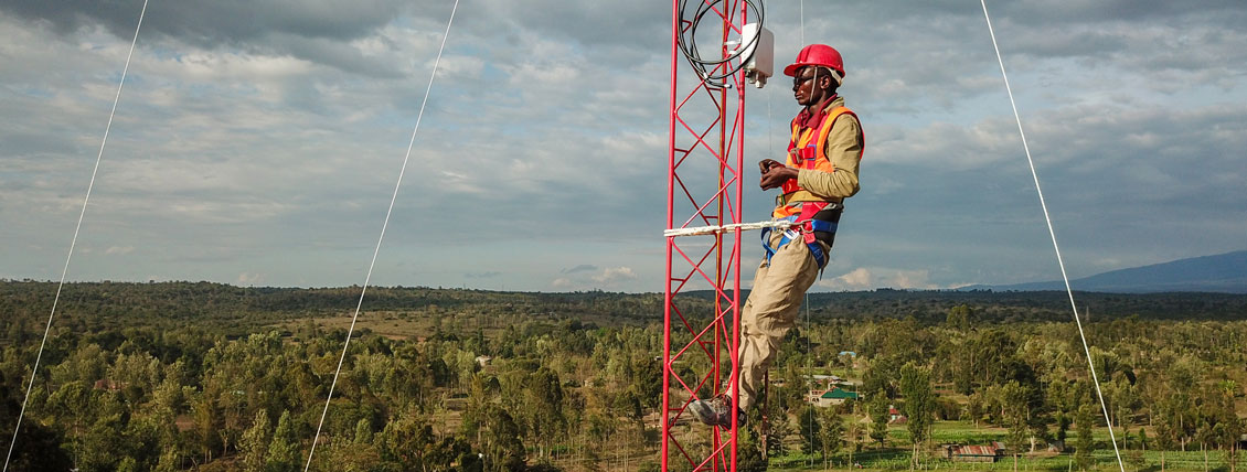 Kenya Signal Tower Worker